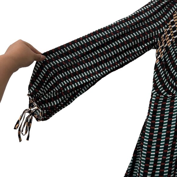 Maeve by Anthropologie Multicolor Geometric Long Sleeve Tunic Dress Size 2 - Picture 5 of 8